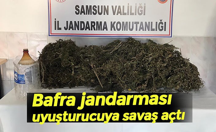 Bafra jandarmasından uyuşturucuya geçit yok