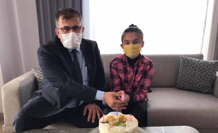 Belediye Başkanı Çatal'dan özel eğitim öğrencisi Okçu'ya ziyaret