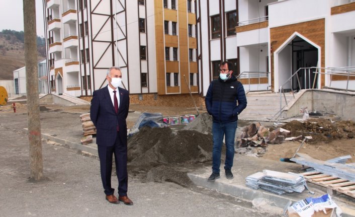 Belediye Başkanı Öztürk'ten TOKİ inşaatına ziyaret