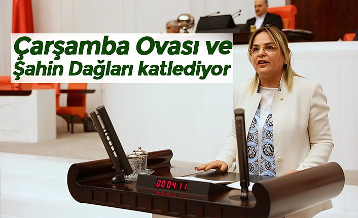 Çarşamba Ovası ve Şahin Dağları katlediyor