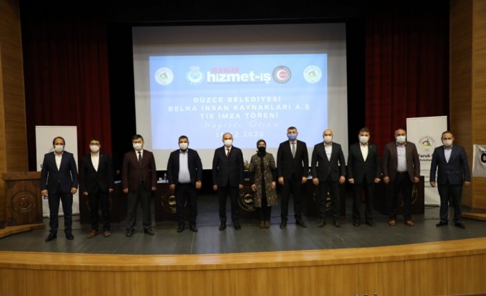 Düzce Belediyesinde toplu iş sözleşmesi imzalandı