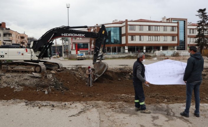 Düzce'de yeni itfaiye hizmet binası için çalışmalar başladı