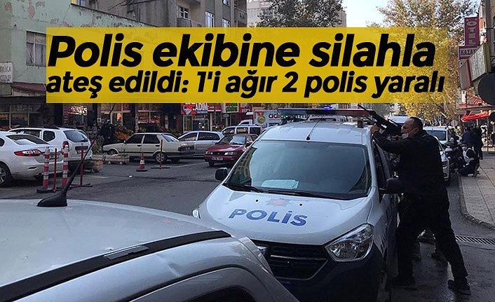 Polis ekibine silahla ateş edildi: 1'i ağır 2 polis yaralı