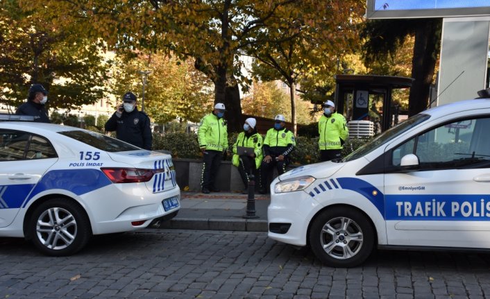 Trabzon'da polisler, AA'nın 