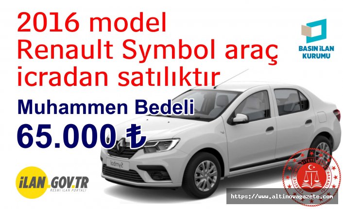 2016 model Renault Symbol icradan satılık