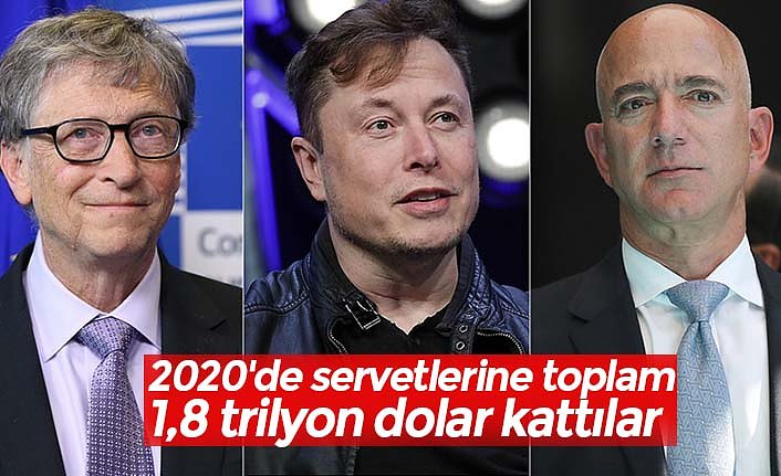 2020'de servetlerine toplam 1,8 trilyon dolar kattılar