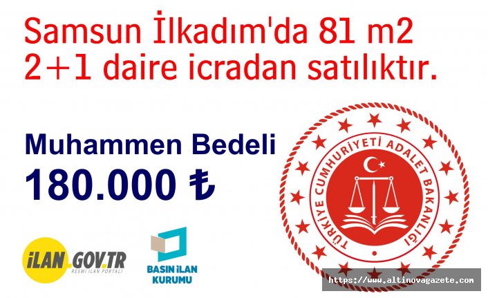 81 m2 2+1 daire icradan satılıktır