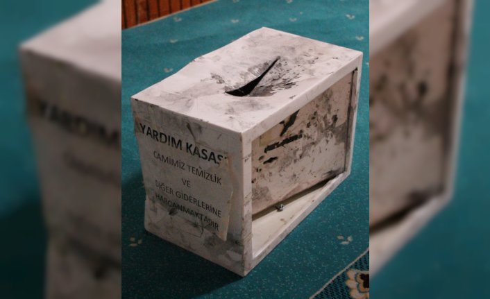 Amasya'da camilerden sadaka kutusu hırsızlığı güvenlik kameralarına yansıdı