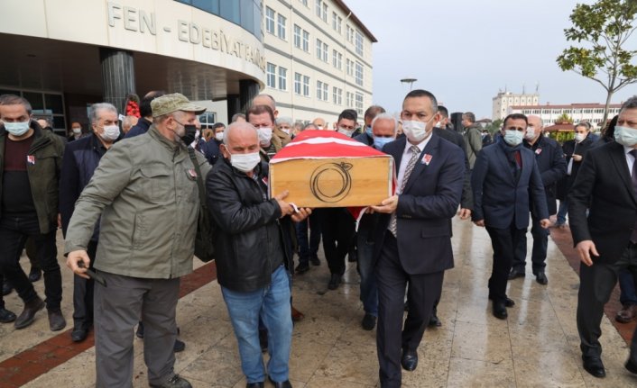 Kalp krizi nedeniyle ölen profesör için Ordu Üniversitesi'nde tören düzenlendi