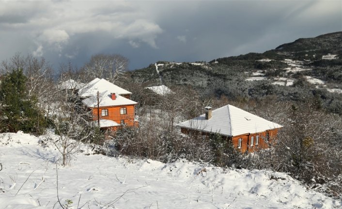 Kastamonu'da kar yağışı etkili oldu