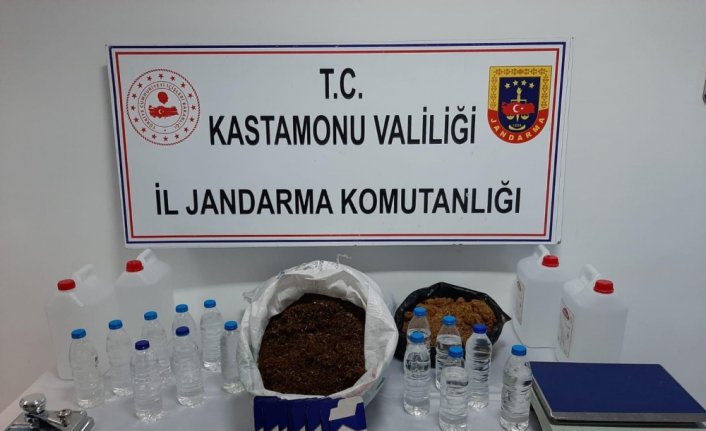 Kastamonu'da sahte içki ve tütün operasyonunda bir kişi gözaltına alındı