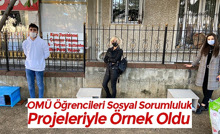 OMÜ Öğrencileri Sosyal Sorumluluk Projeleriyle Örnek Oldu