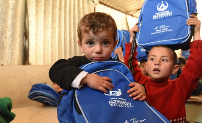 Ordu'dan Suriye'deki çocuklara giysi yardımı