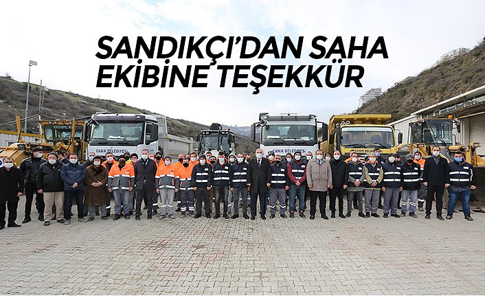 SANDIKÇI’DAN SAHA EKİBİNE TEŞEKKÜR