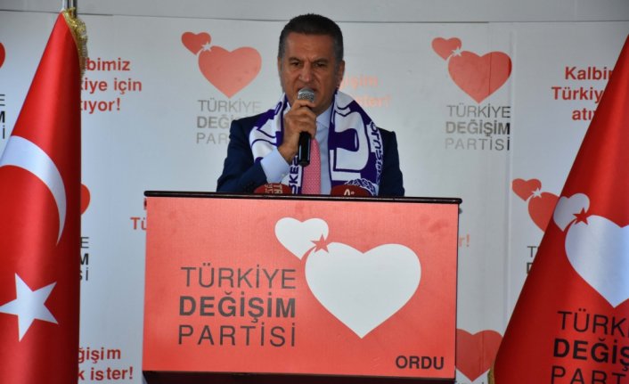 Türkiye Değişim Partisi Genel Başkanı Sarıgül, Ordu'da konuştu: