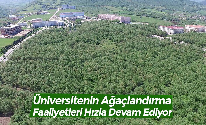 Üniversitenin Ağaçlandırma Faaliyetleri Hızla Devam Ediyor