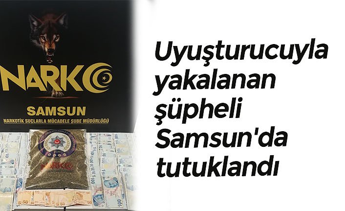 Uyuşturucuyla yakalanan şüpheli Samsun'da tutuklandı