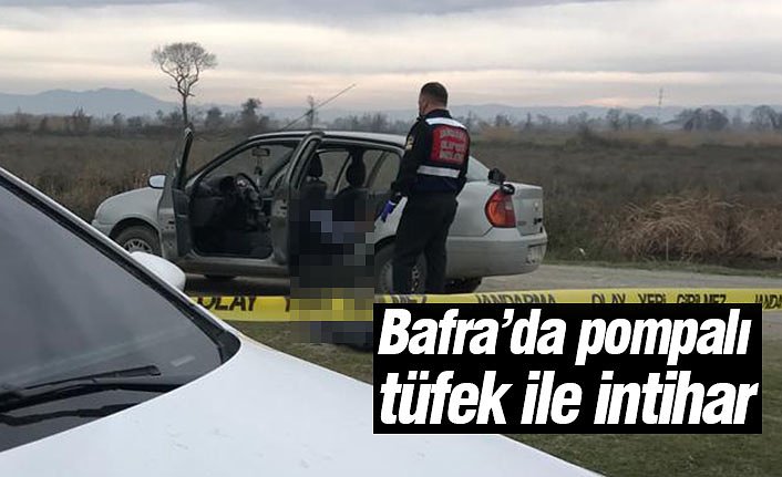 Bafra’da pompalı tüfek ile intihar