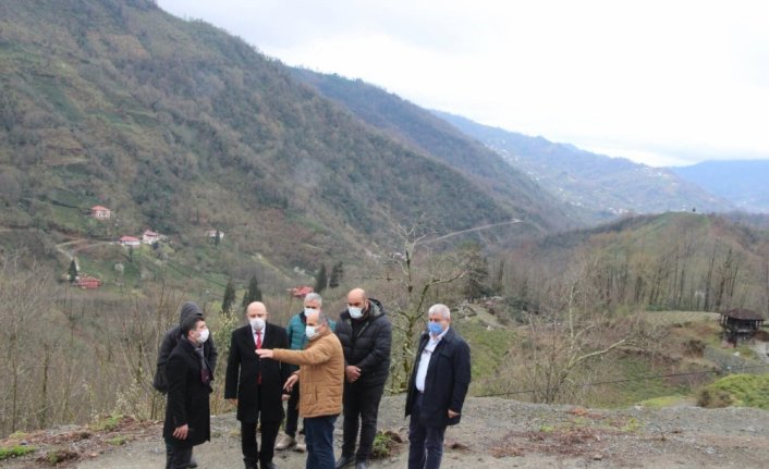 Arhavi Kaymakamı Olçaş'tan köy ziyaretleri