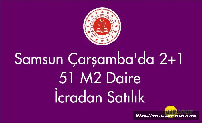 Çarşamba'da icradan satılık daire