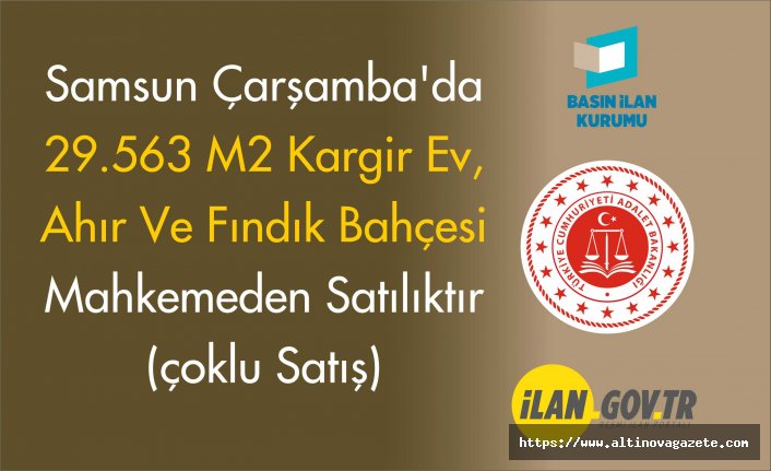 ÇARŞAMBA SULH HUKUK MAHKEMESİ SATIŞ MEMURLUĞU