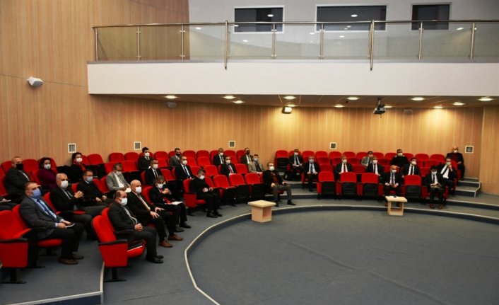 İl İdare Şube Başkanları Toplantısı, Vali Gürel başkanlığında yapıldı
