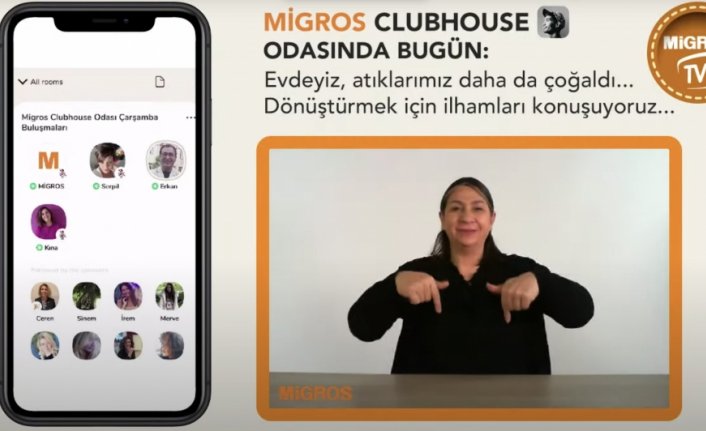 Migros, Clubhouse'u işitme engelli müşterilerinin kullanımına açtı