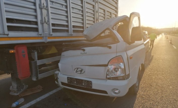 Ordu'da kamyon ile kamyonetin çarpıştığı kazada 3 kişi yaralandı