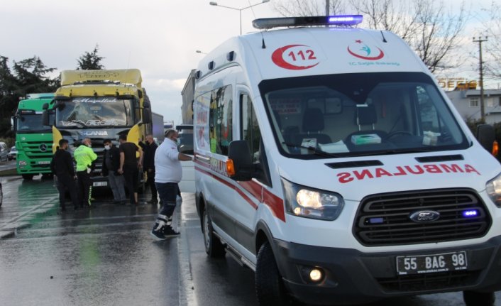 Samsun'da trafik kazası: 1 yaralı