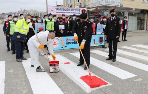 Samsun'da “Yaya Önceliği Kırmızı Çizgimizdir“ etkinliği düzenlendi