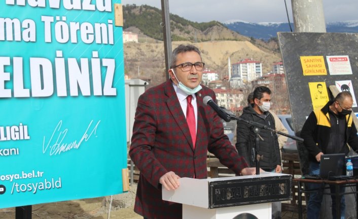 Tosya'da yüzme havuzunun temeli atıldı