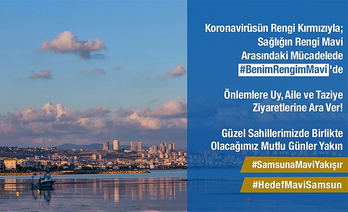 Valilikten "Benim rengim mavide" kampanyası