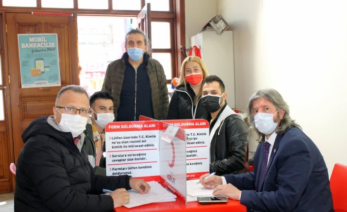 Zonguldak'ta basın mensupları kan bağışı kampanyası düzenledi