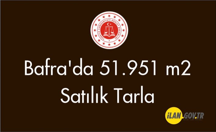 Bafra'da 51.951 m2 Satılık tarla