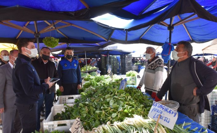 Çorum'da zabıta ekipleri pazarları denetledi
