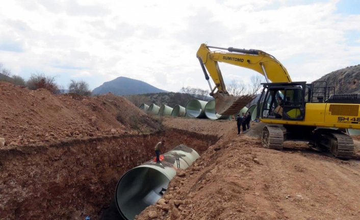 DSİ Tokat'ta sulama inşaatlarına devam ediyor