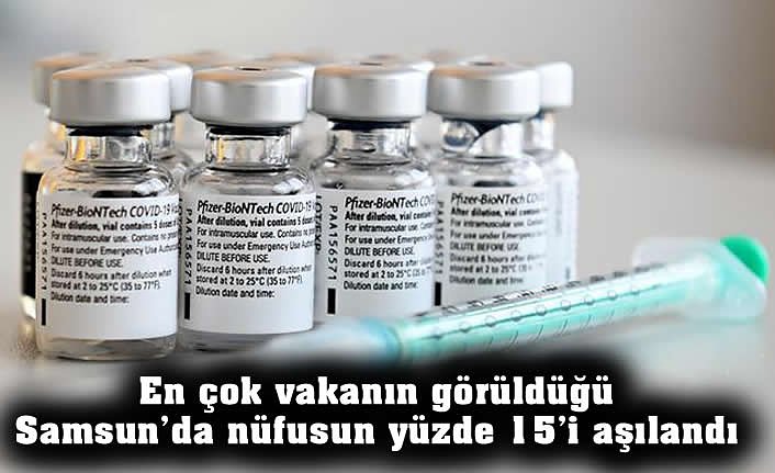 En çok vakanın görüldüğü Samsun’da nüfusun yüzde 15’i aşılandı