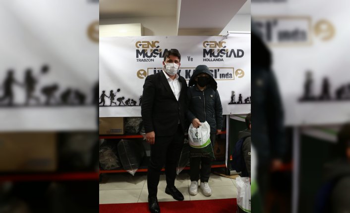 Hollanda'daki hayırseverler Trabzon'daki yetim çocukları hediyelerle sevindirdi