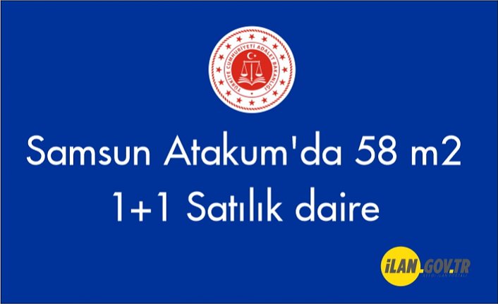 Samsun Atakum'da 58 m2 1+1 Satılık daire