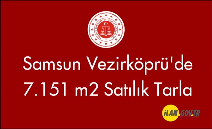 Samsun Vezirköprü'de 7.151 m2 tarla satılık