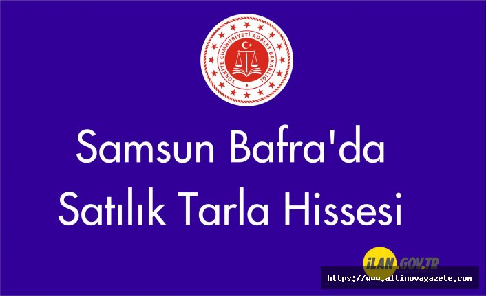 Samsun Bafra'da Satılık tarla hissesi