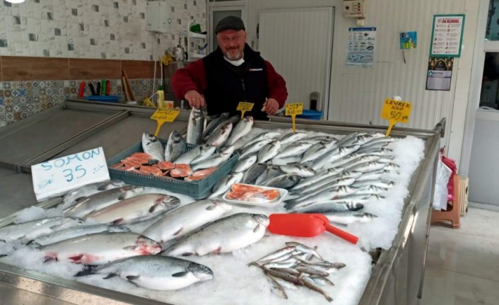 Sinop'ta tezgahlarda av balıklarının yerini havuz balıkları aldı