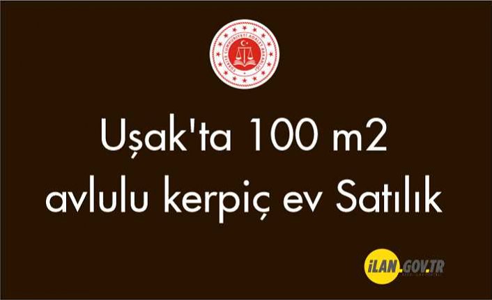 Uşak'ta 100 m² avlulu kerpiç ev ve eklentileri satılıktır