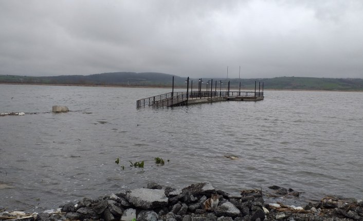 Yeniçağa Gölü'nde su seviyesi yükseldi