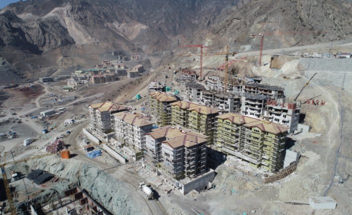 Yusufeli yeni yerleşim yeri inşasında sona yaklaşılıyor