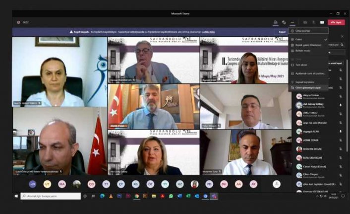 2. Turizmde Mimarlık ve Kültürel Miras Kongresi çevrim içi başladı