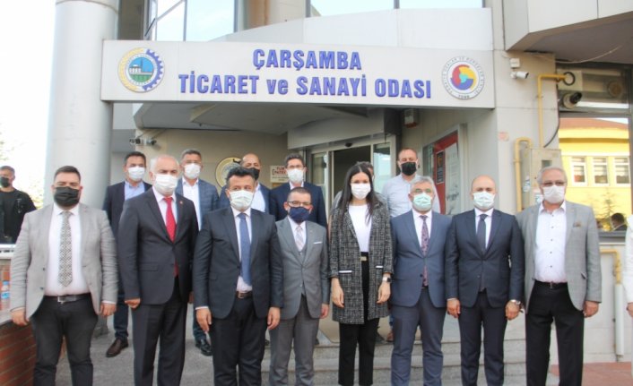 AK Parti Genel Başkan Yardımcısı Çiğdem Karaaslan'dan Çarşamba TSO'ya ziyaret