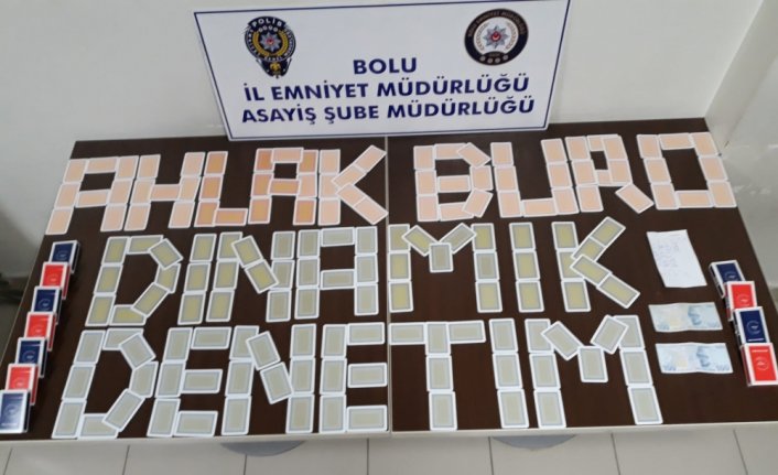 Bolu'da kahvehanede kumar oynayan 14 kişiye cezai işlem uygulandı