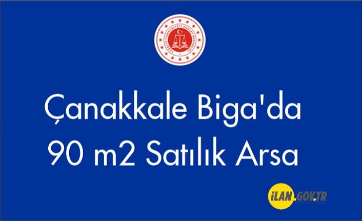 Çanakkale Biga'da 90 m² satılık arsa