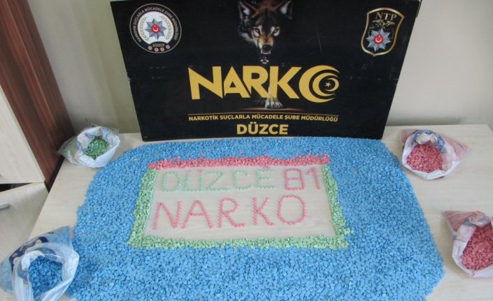 Düzce'de 24 bin 703 uyuşturucu hap ile yakalanan zanlı tutuklandı
